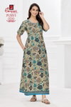 Purvi Nighty Vol 1 By Ganpati Cotton Printed Night Wear Nighty Wholesale Price In Surat